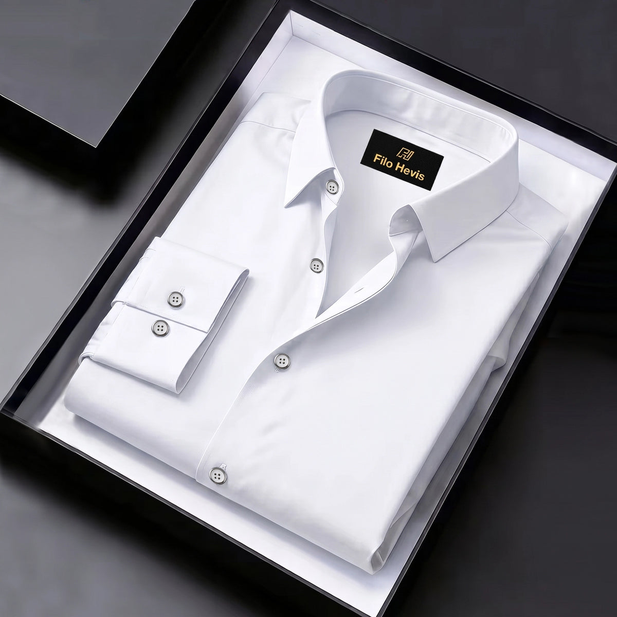 Men's Satin Lycra formal Full Sleeve shirt White