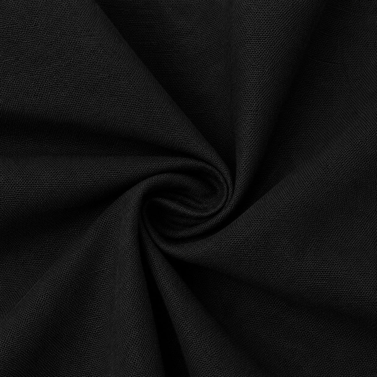 Flower Botanical Embroidery Textured Shirt | Black