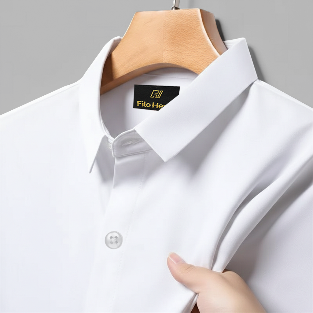 Japanese Lycra Stretch Formal Shirt for Men | White
