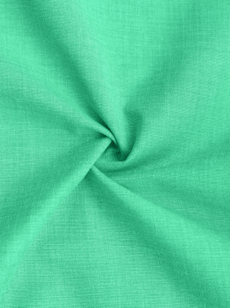 Filafil Fabric Regular Fit Single Pocket Formal Shirt Full Sleeve -Green