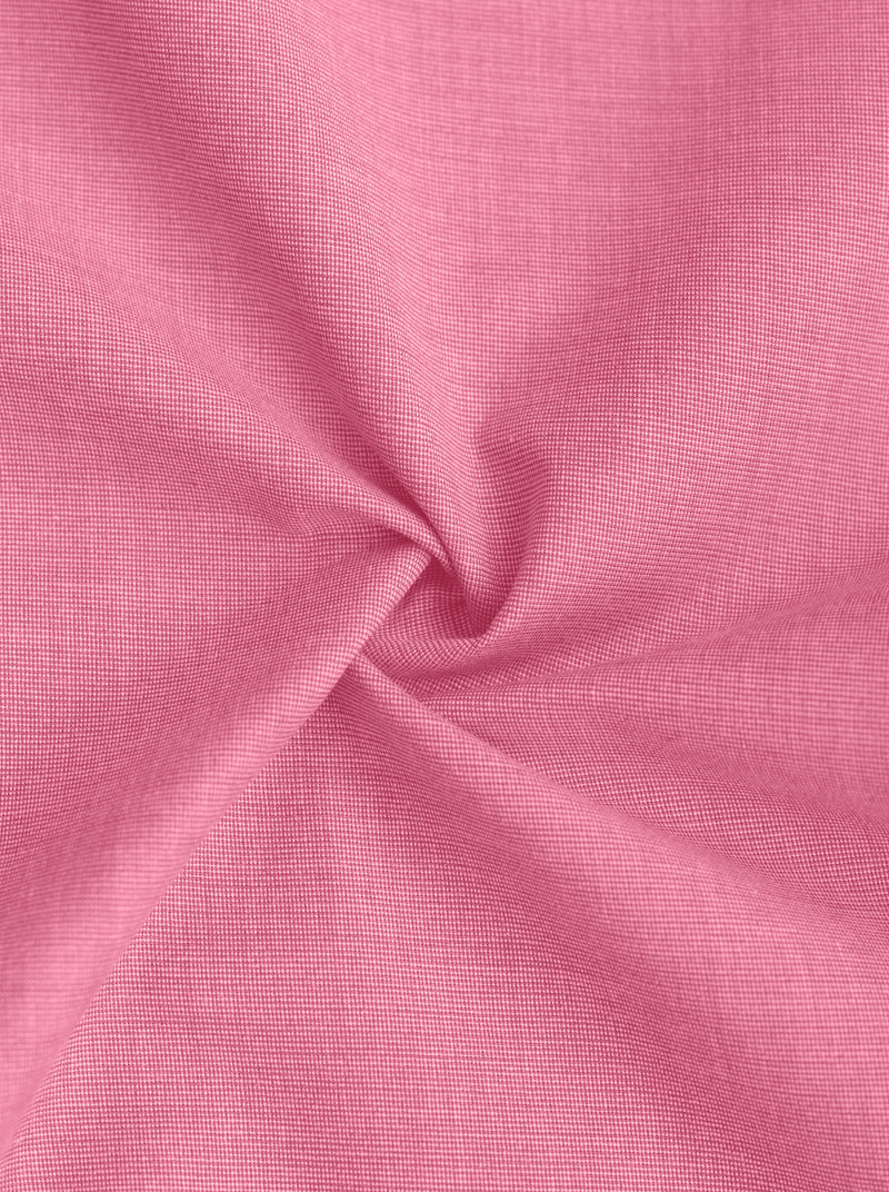Filafil Fabric Regular Fit Single Pocket Formal Shirt Full Sleeve -Pink