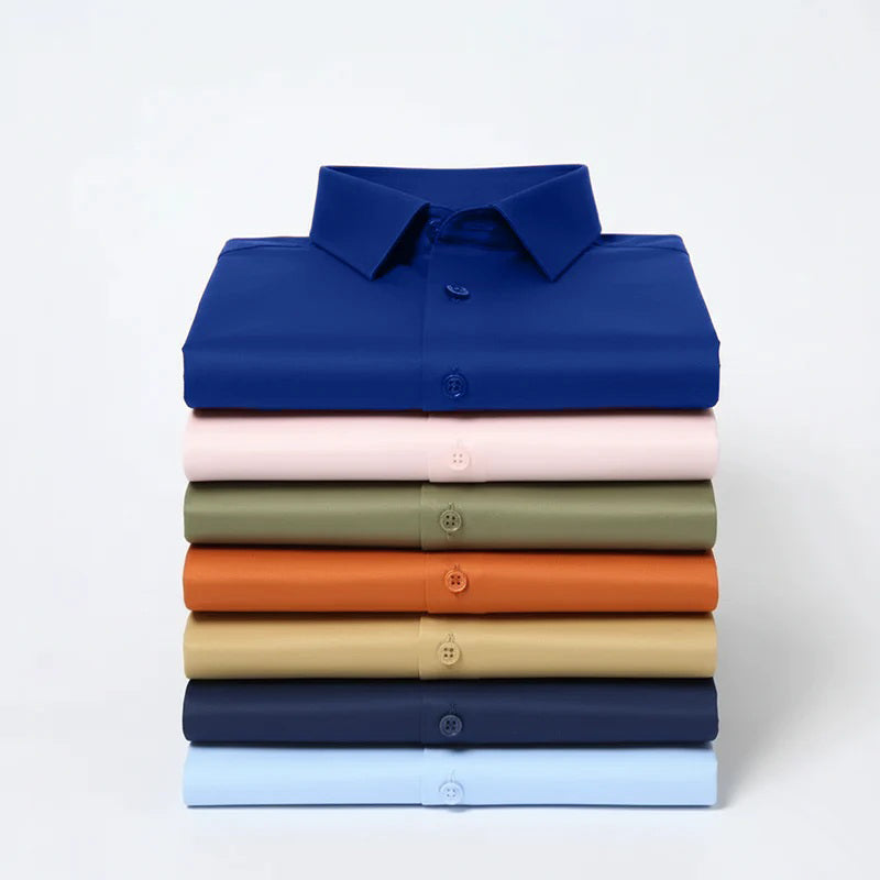 Men's Satin Lycra formal Full Sleeve shirt Royal Blue