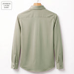 Deer Embroidery Party Shirts | Club Wear | Light-Greyish-Green