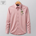 Deer Embroidery Party Shirts | Club Wear | Peach