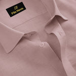 FINE LINEN SHIRTS FOR MEN (Full Sleeves)-Pink