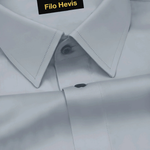 PLATINUM COTTON SATIN FORMAL SHIRT FOR MEN (Single Pocket)-Grey