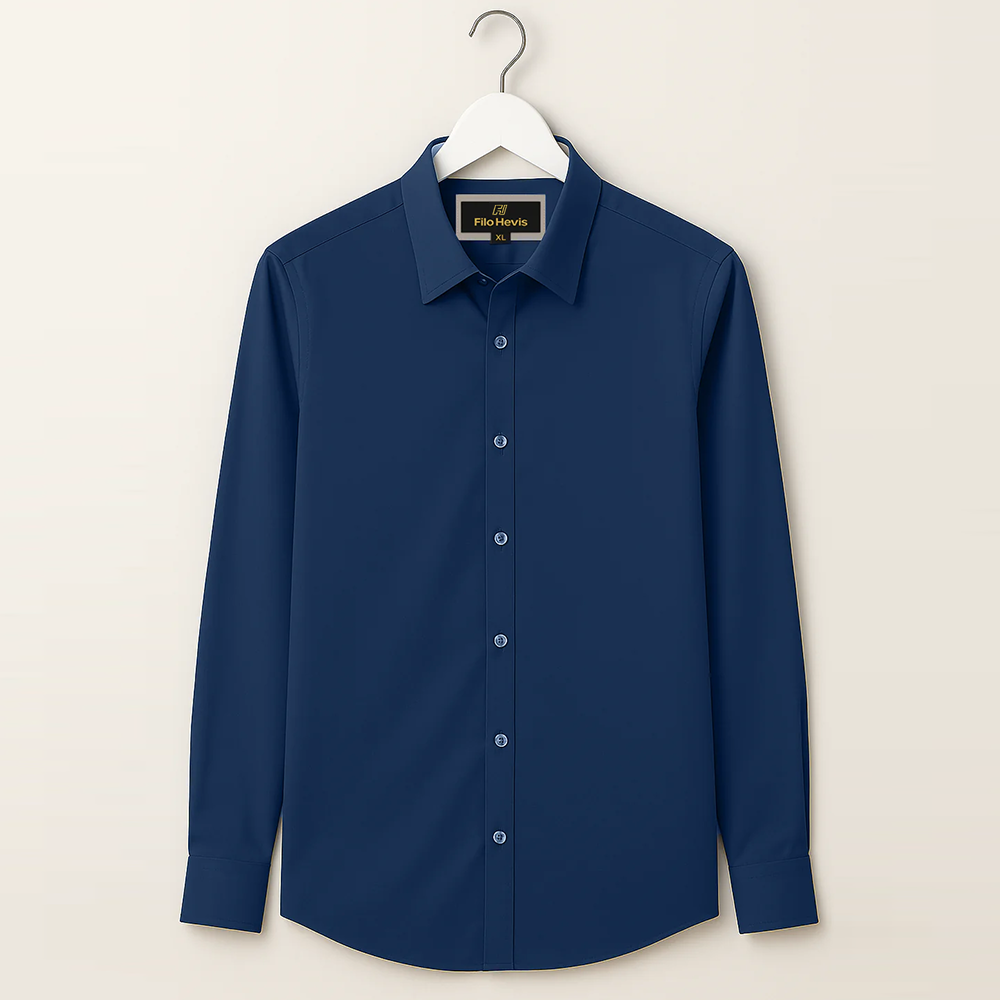 Men’s Contrast Collar & Cuff Formal Shirts | Signature Collection-Royal Blue
