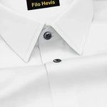 PLATINUM COTTON SATIN FORMAL SHIRT FOR MEN (Single Pocket)-White