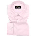 PLATINUM COTTON SATIN FORMAL SHIRT FOR MEN (Single Pocket)-Pink