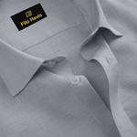 FINE LINEN SHIRTS FOR MEN (Full Sleeves)-Grey