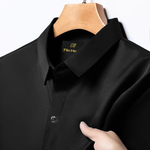 Japanese Lycra Stretch Formal Shirt for Men | Black