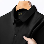 Japanese Lycra Stretch Formal Shirt for Men | Black