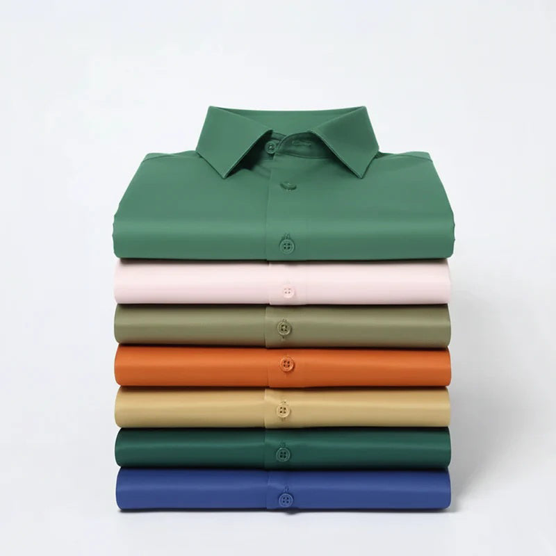 Men's Satin Lycra formal Full Sleeve Shirt Mint Green