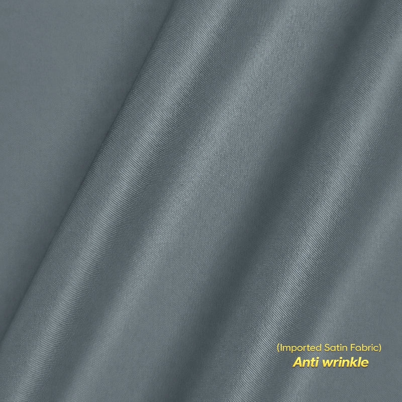 Anti Wrinkle Satin Lycra Formal Shirt (Imported Fabric)| Dark Grey