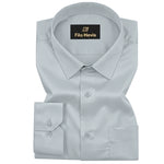 PLATINUM COTTON SATIN FORMAL SHIRT FOR MEN (Single Pocket)-Grey