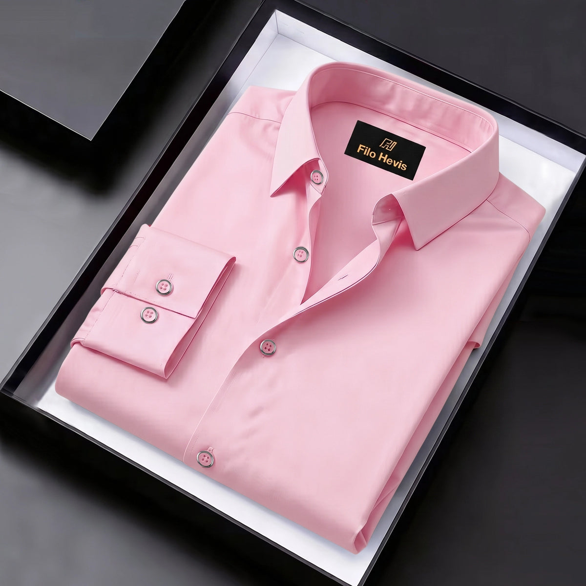 Men's Satin Lycra formal Full Sleeve Shirt Pink