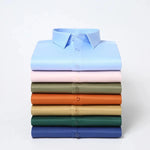 Men's Satin Lycra formal  Full Sleeve Shirt Sky Blue