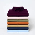 Men's Satin Lycra formal  Full Sleeve shirt Dark Maroon