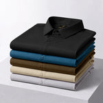 Japanese Lycra anti-wrinkle shirt | Party wear | Black