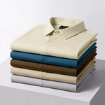 Japanese Lycra anti-wrinkle shirt | Party wear | Cream
