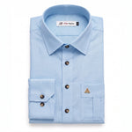Men's Hunter shirt | Multi Pockets | Linen Texture | Sky