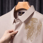 PARTY SHIRTS FOR MEN | PREMIUM SHIRTS | CLUB SHIRTS Lion Embroidery-Olive
