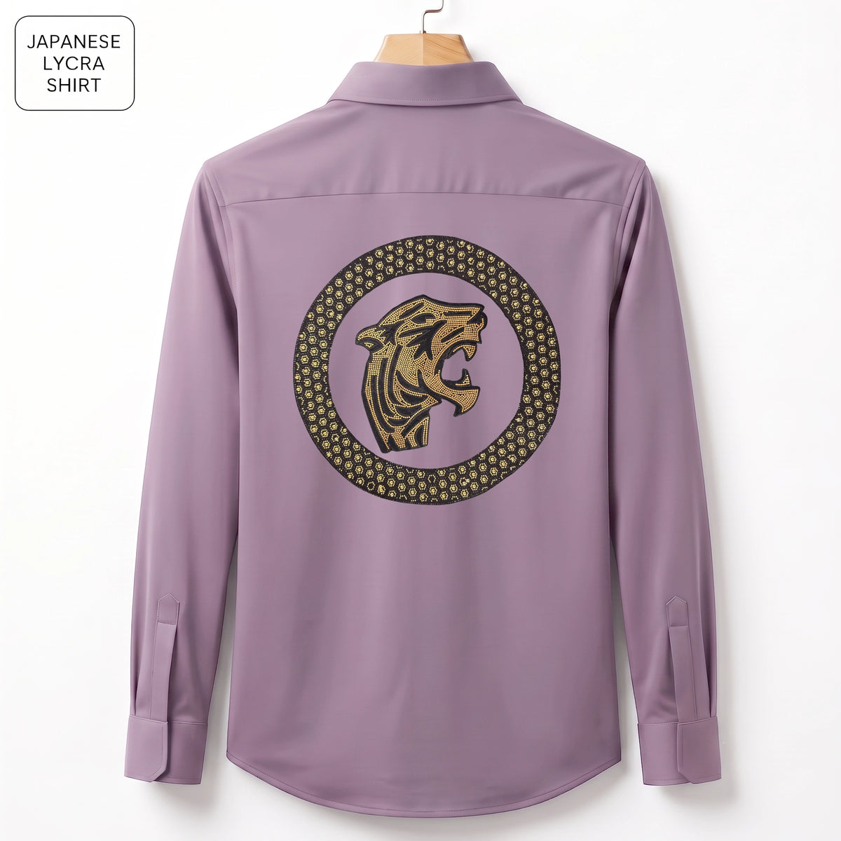 Front & Back Tiger Embroidery Party Shirts | Club Wear | Onion