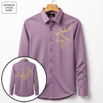 Front & Back Double Deer Embroidery Party Shirts | Club Wear | Onion