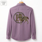 Front & Back Horse Embroidery Party Shirts | Club Wear | Onion