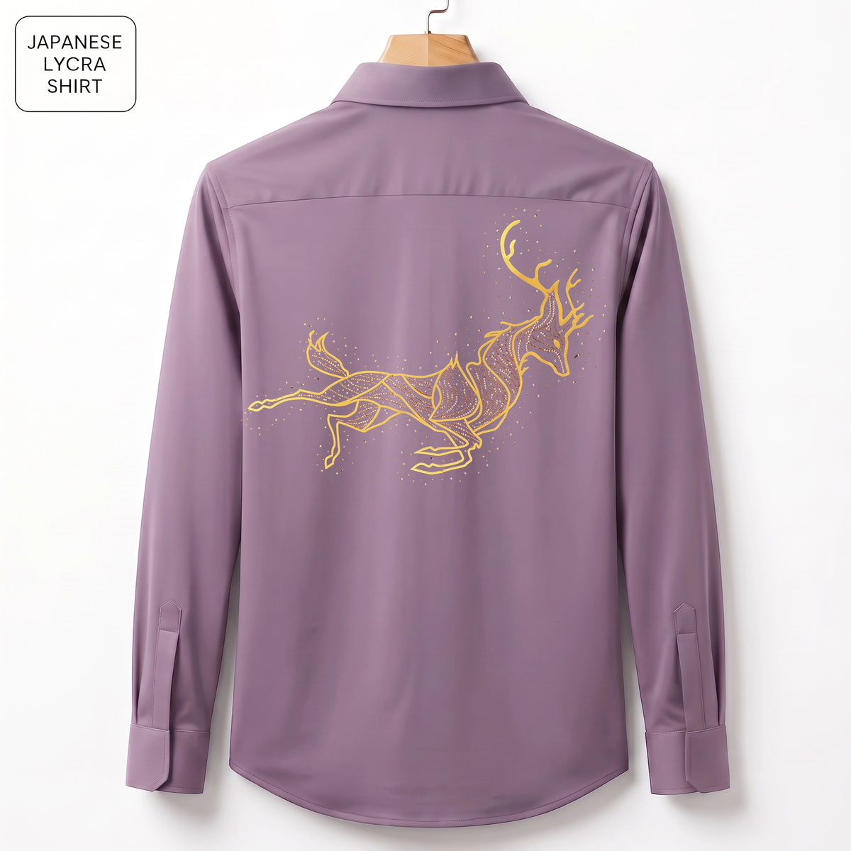 Front & Back Double Deer Embroidery Party Shirts | Club Wear | Onion