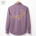 Front & Back Double Deer Embroidery Party Shirts | Club Wear | Onion