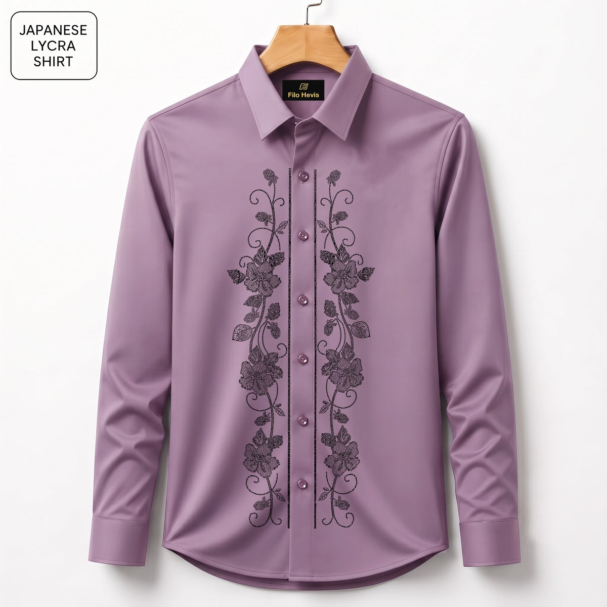 Flower Embroidery Party Shirts | Club Wear | Onion