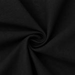 Leaf Botanical Embroidery Textured Shirt | Black