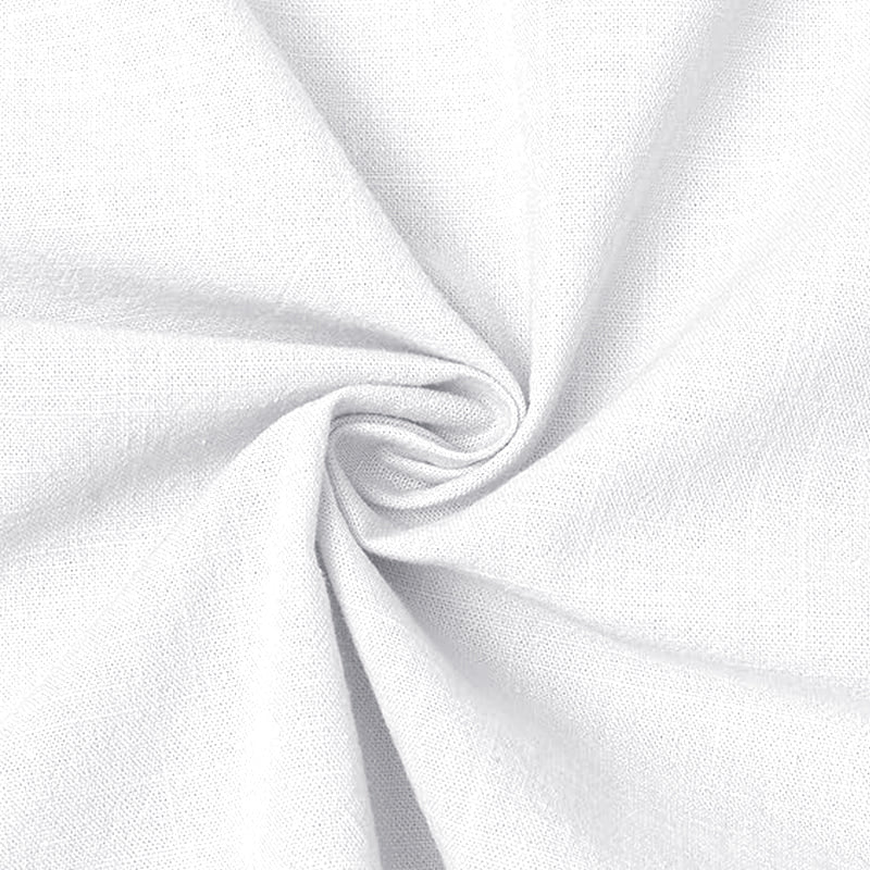 Cotton Chinese Collar Short Kurta for Men | Traditional Nehru Ethnic Shirts | Daily Wear-White