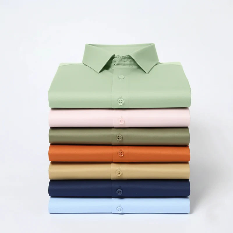 Men's Satin Lycra formal  Full Sleeve shirt Pista Green