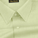 Filafil Fabric Regular Fit Single Pocket Formal Shirt Full Sleeve -Light pastel green