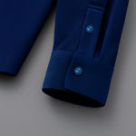 MEN’S CORDUROY SHIRT FOR WINTER STYLE | 21-WALES CORDUROY | DOUBLE POCKET | Navy Blue