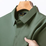 Japanese Lycra Stretch Formal Shirt for Men | Olive Green