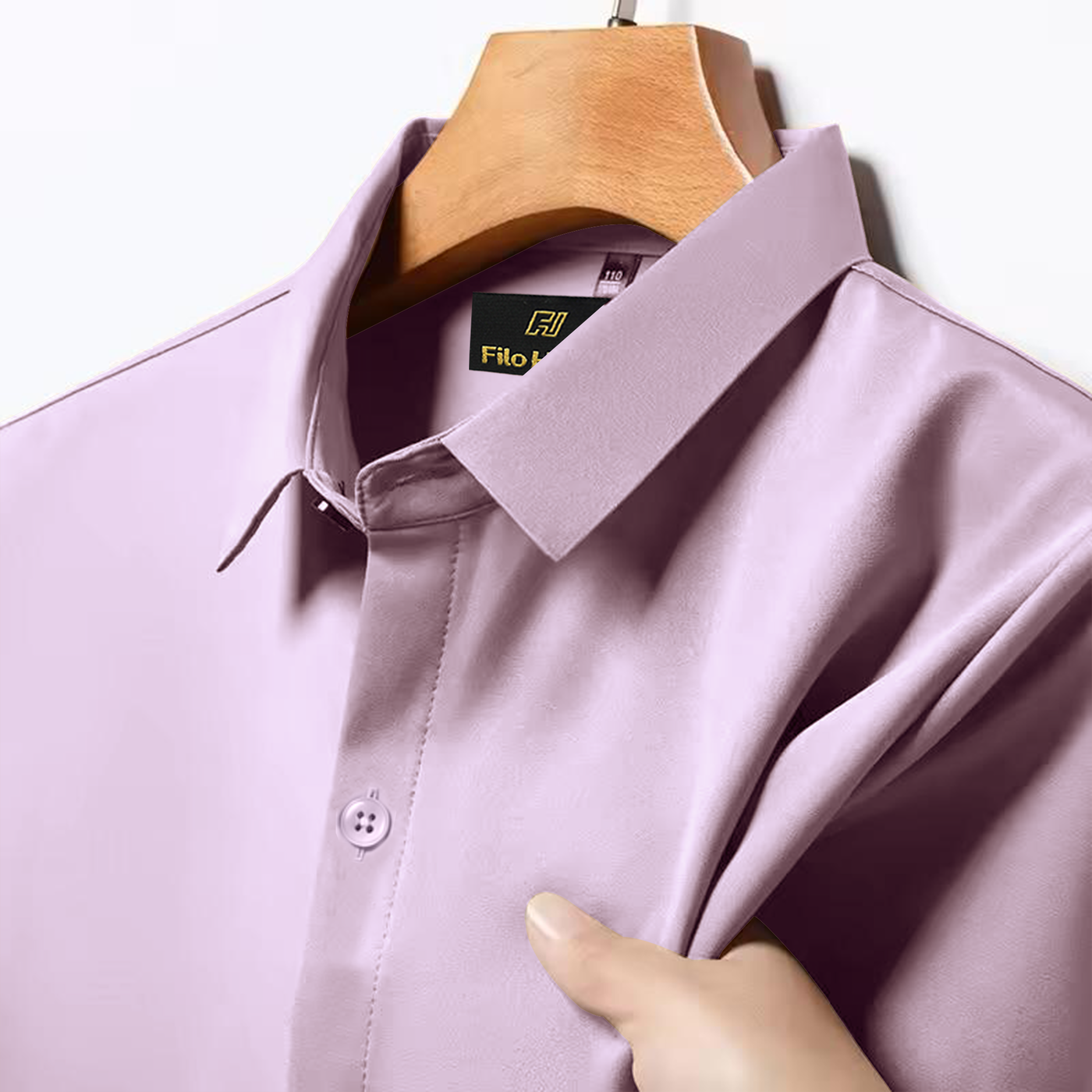 Japanese Lycra Stretch Formal Shirt for Men | Light Onion