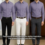 PLATINUM COTTON SATIN FORMAL SHIRT FOR MEN (Single Pocket)-Onion