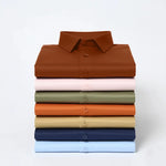 Men's Satin Lycra formal Full Sleeve Shirt Orange