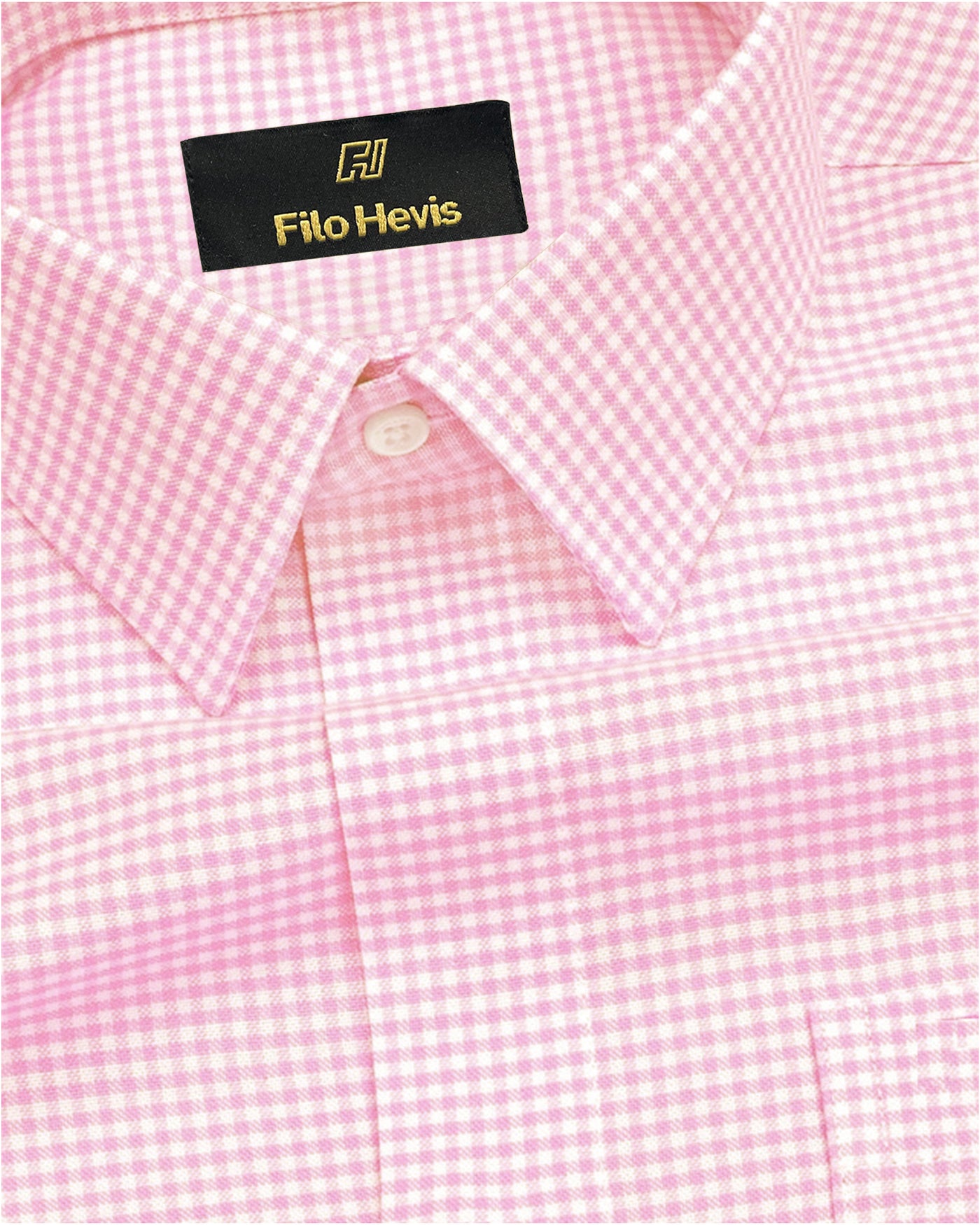 Men's Cotton Check Shirt-Pink, Regular Fit, All-Day Comfort