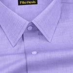 Filafil Fabric Regular Fit Single Pocket Formal Shirt Full Sleeve -Purple