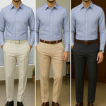 Filafil Fabric Regular Fit Single Pocket Formal Shirt Full Sleeve -Sky