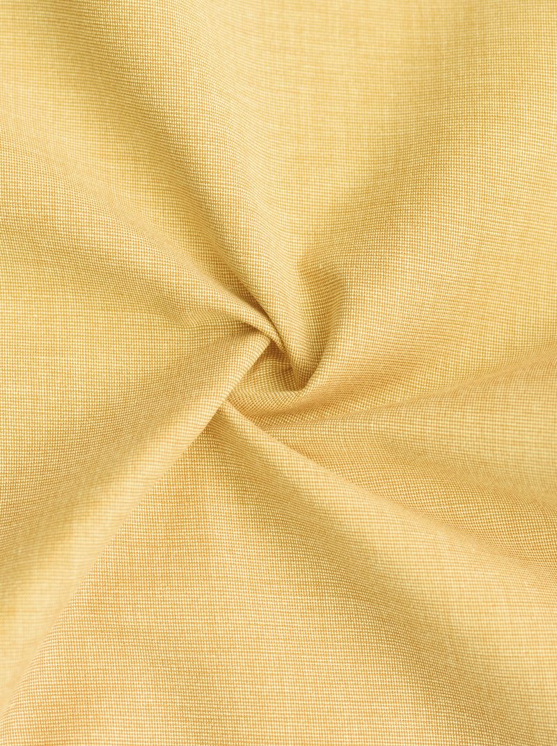 Filafil Fabric Regular Fit Single Pocket Formal Shirt Full Sleeve - Yellow