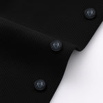 MEN’S CORDUROY SHIRT FOR WINTER STYLE | 21-WALES CORDUROY | DOUBLE POCKET | Black