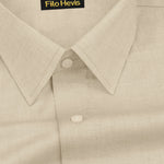 Filafil Fabric Regular Fit Single Pocket Formal Shirt Full Sleeve -Cream