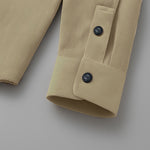 MEN’S CORDUROY SHIRT FOR WINTER STYLE | 21-WALES CORDUROY | DOUBLE POCKET | Cream
