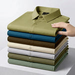 Japanese Lycra anti-wrinkle shirt | Party wear | Light-Greyish-Green