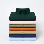 Men's Satin Lycra formal  Full Sleeve shirt Dark Green